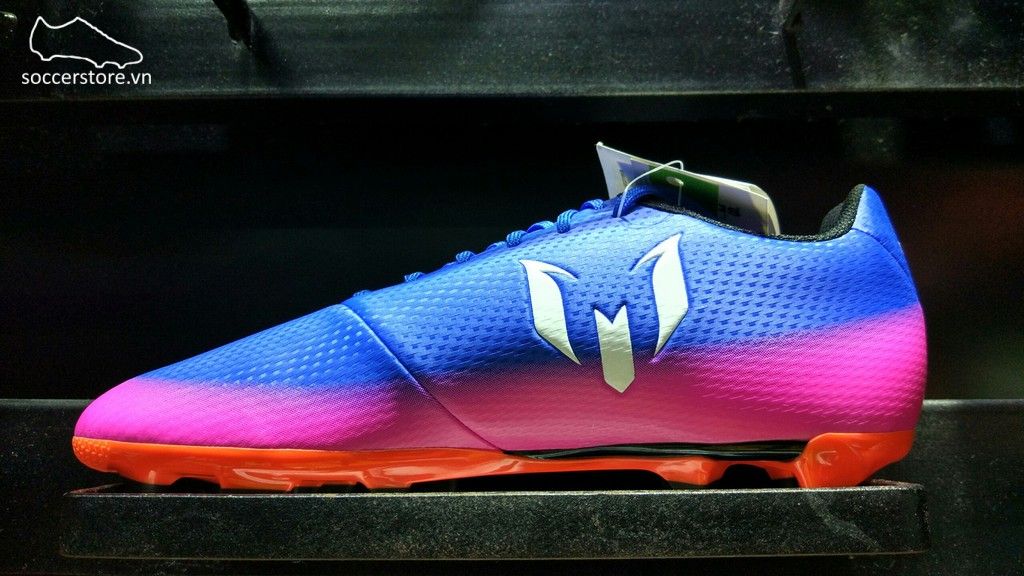 Adidas Messi 16.3 Kids FG/AG- Blue/ White/ Solar Orange BA9147