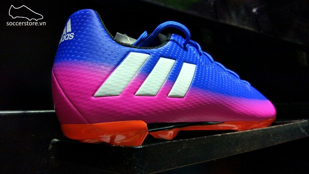Adidas Messi 16.3 Kids FG/AG- Blue/ White/ Solar Orange BA9147