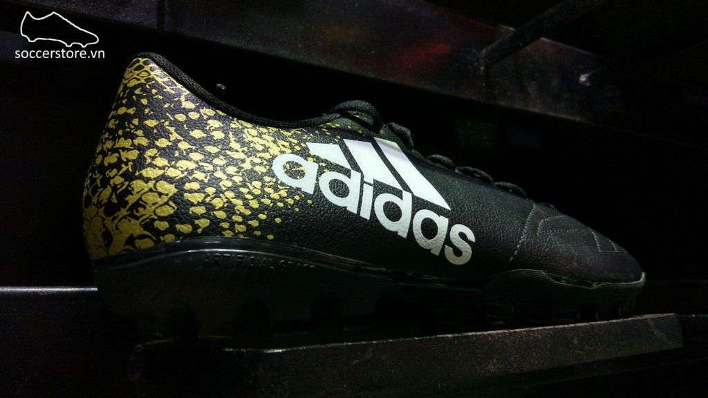 Adidas X 16.4 AG - Core Black/ Metalic Gold/ White/ White BB3826