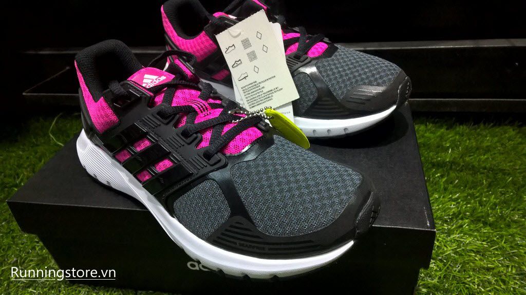 Adidas Duramo 8 Womens- Utility Black / Core Black/ Shock Pink BB4668