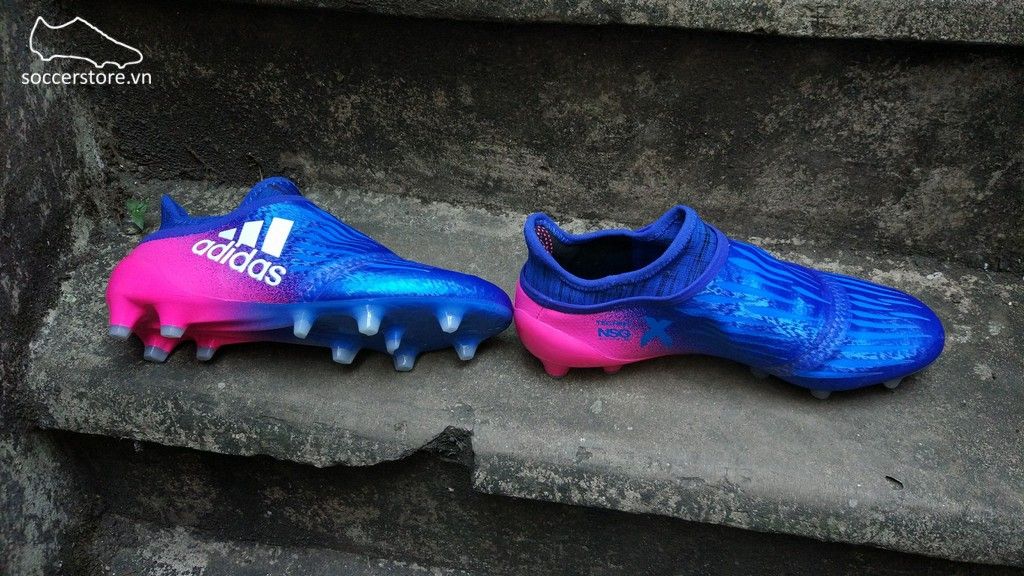 Adidas X 16+ Purechaos FG- Blue/ White/ Shock Pink BB5613