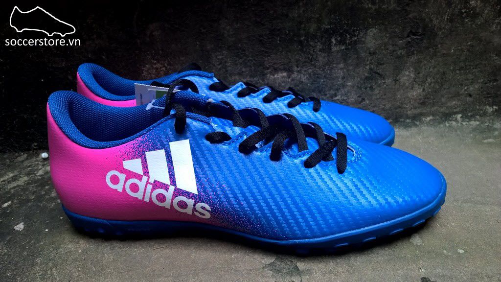 Adidas X 16.4 TF- Blue/ White/ Shock Pink BB5684
