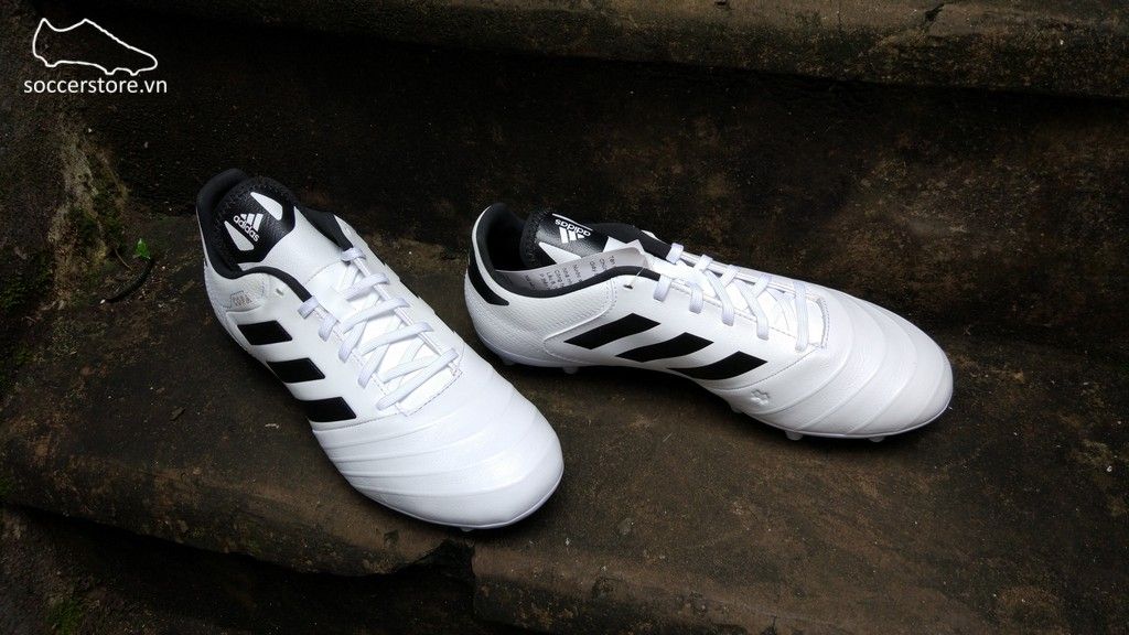 Adidas Copa 18.3 FG- White/ Core Black/ Tactile Gold Metallic BB6358