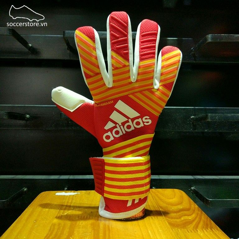 Adidas Ace Transition Climawarm- Scarlet/ Energy/ Yellow/ White GK Gloves BS4107
