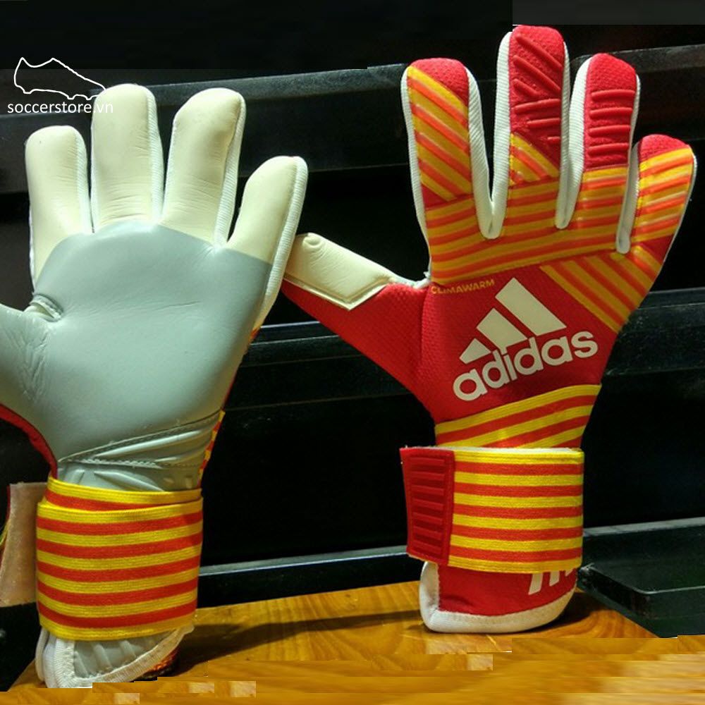 Adidas Ace Transition Climawarm- Scarlet/ Energy/ Yellow/ White GK Gloves BS4107