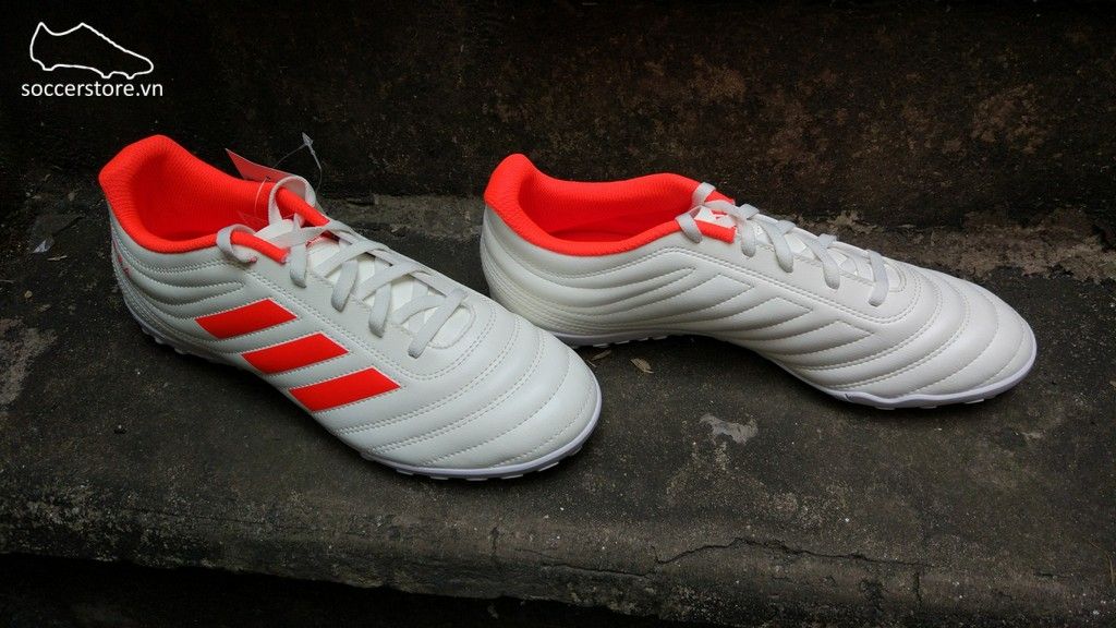 Adidas Copa Tango 19.4 TF- D98070- Off White/ Solar Red/ White