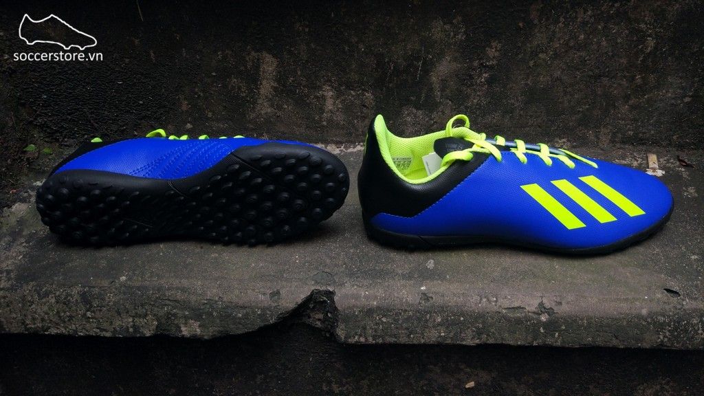 Adidas X 18.4 Kids TF- Football Blue/ Solar Yellow/ Core Black DB2434
