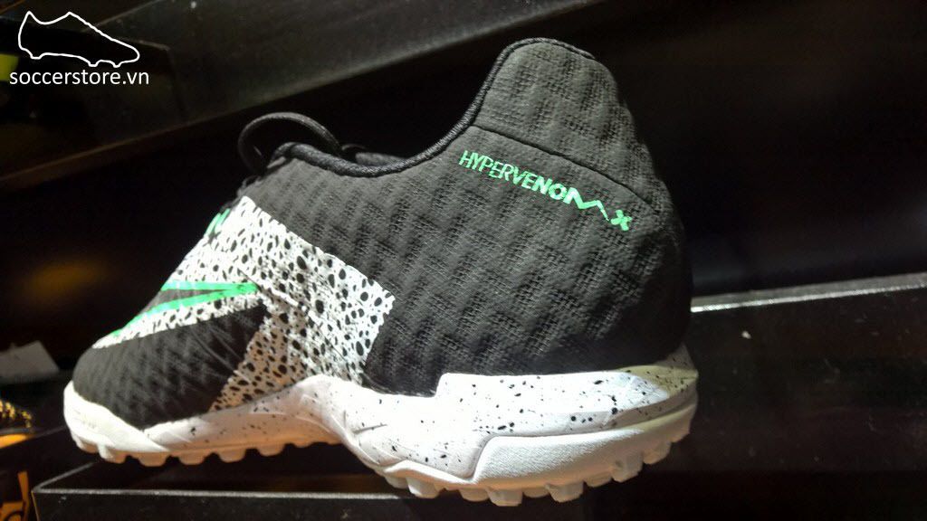Nike HypervenomX Finale TF- White/Black/Green Glow/White