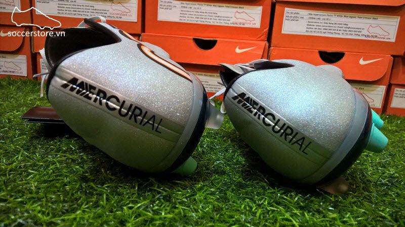 Nike Mercurial Vapor X CR AG Metallic Silver- White- Hyper Turquoise- Black