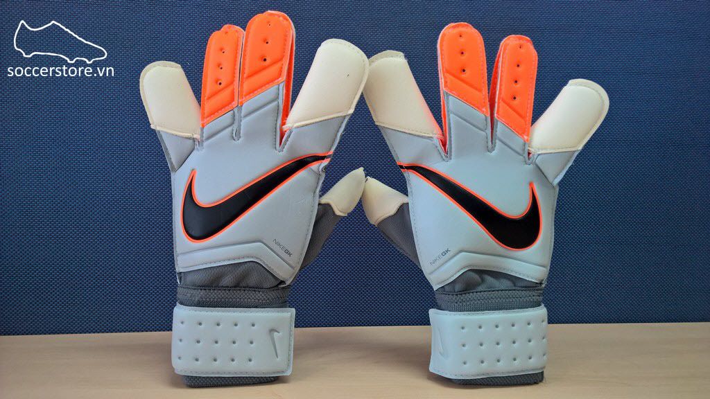 Nike Vapor Grip 3 Grey- Total Orange- Black GK Gloves GS0275 100 