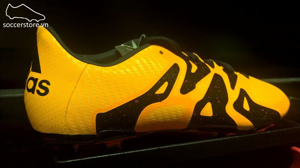 Adidas X 15.3 Kid FG/AG- Solar Gold/ Core Black/ Shock Pink S74637