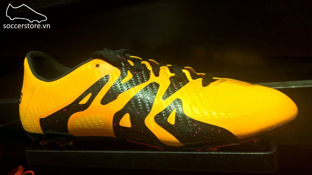 Adidas X 15.3 Kid FG/AG- Solar Gold/ Core Black/ Shock Pink S74637