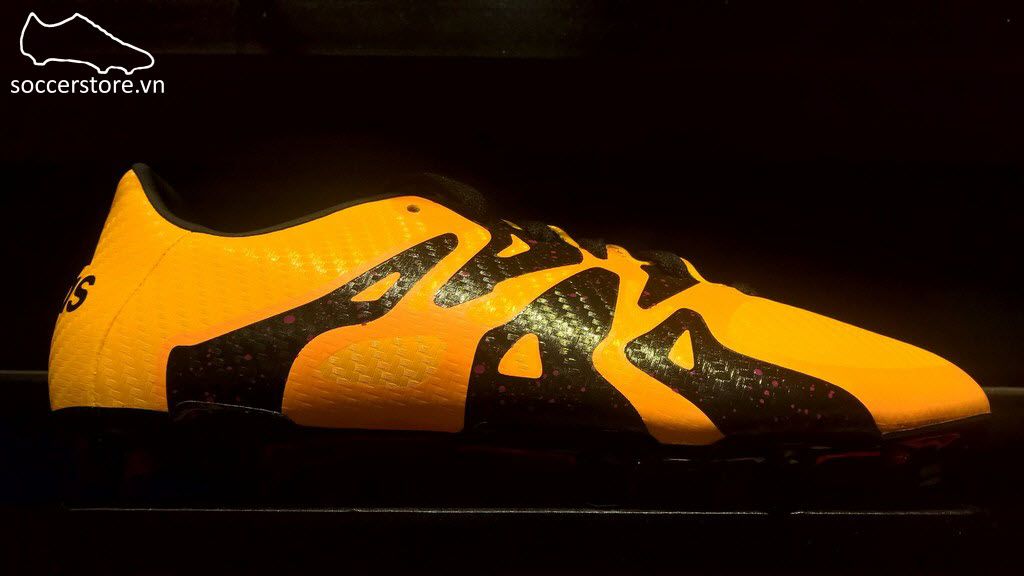 Adidas X 15.3 Kid FG/AG- Solar Gold/ Core Black/ Shock Pink S74637