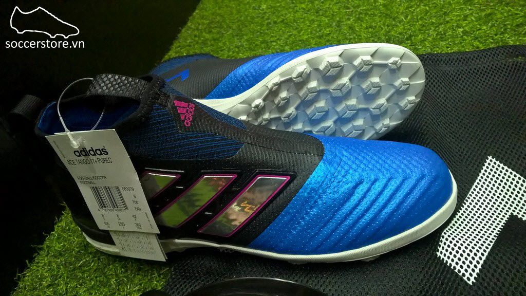 Adidas Ace Tango 17+ Purecontrol TF- Core Black/ White/ Blue S82079