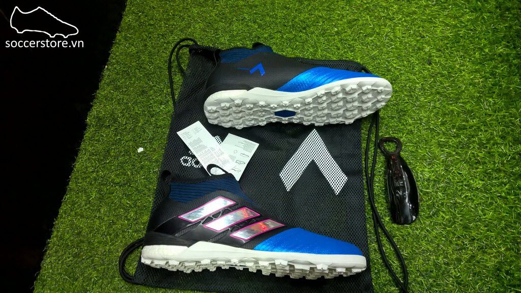 Adidas Ace Tango 17+ Purecontrol TF- Core Black/ White/ Blue S82079