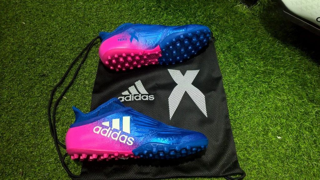 Adidas X Tango 16+ Purechaos TF- Blue/ White/ Shock Pink S82083