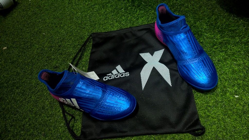 Adidas X Tango 16+ Purechaos TF- Blue/ White/ Shock Pink S82083