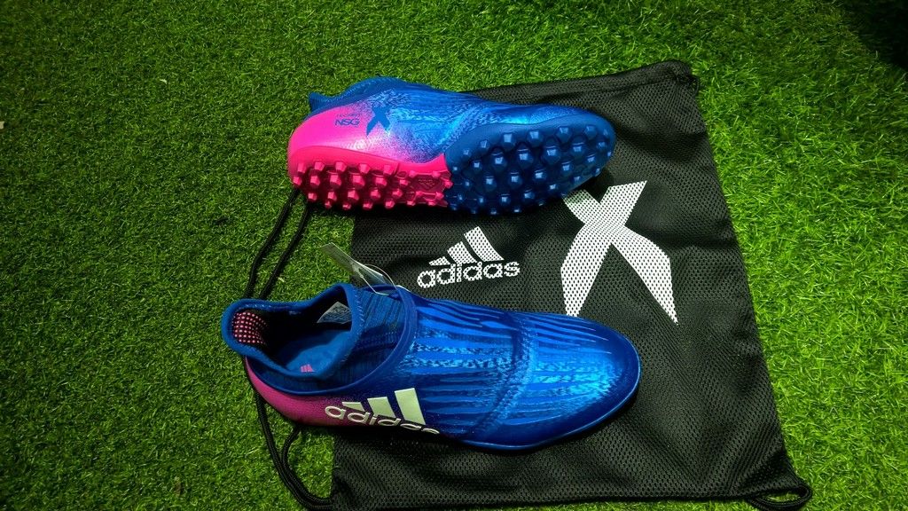 Adidas X Tango 16+ Purechaos TF- Blue/ White/ Shock Pink S82083