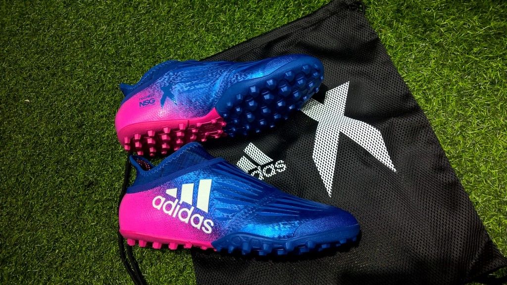 Adidas X Tango 16+ Purechaos TF- Blue/ White/ Shock Pink S82083