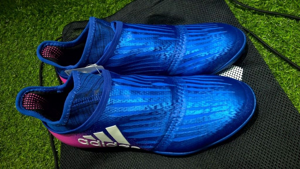 Adidas X Tango 16+ Purechaos TF- Blue/ White/ Shock Pink S82083