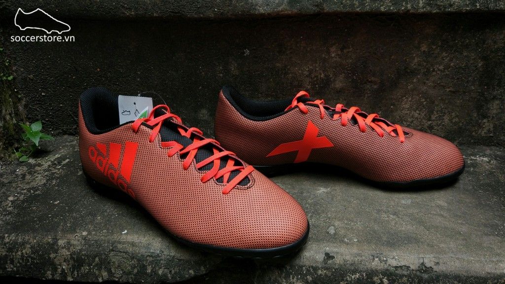 Adidas X 17.4 TF- Core Black/ Solar Red/ Solar Orange S82416
