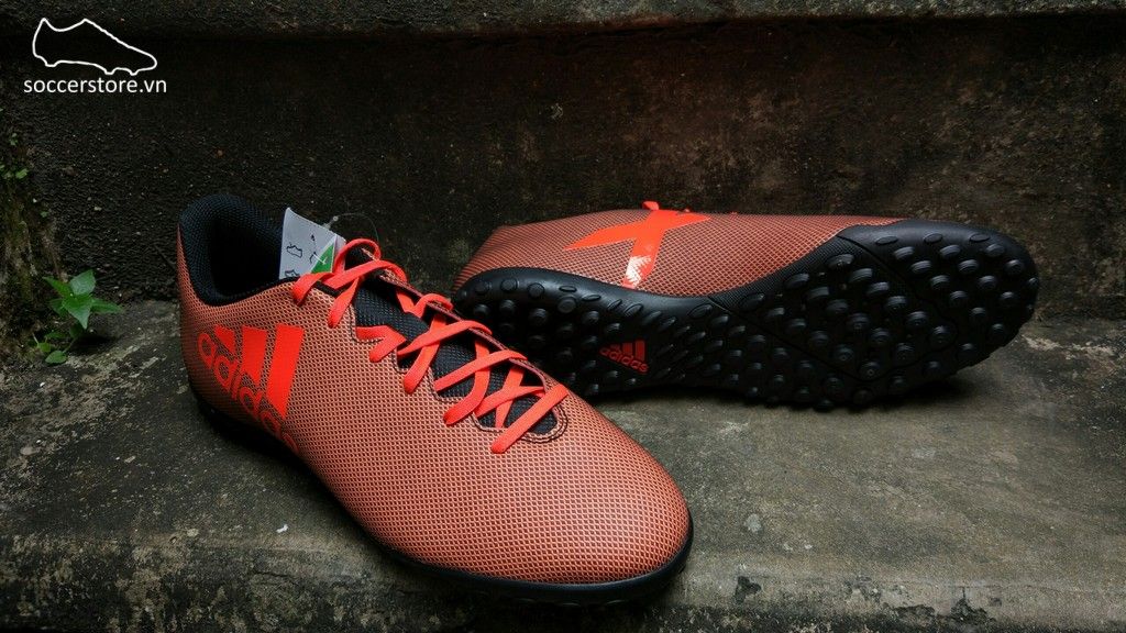 Adidas X 17.4 TF- Core Black/ Solar Red/ Solar Orange S82416