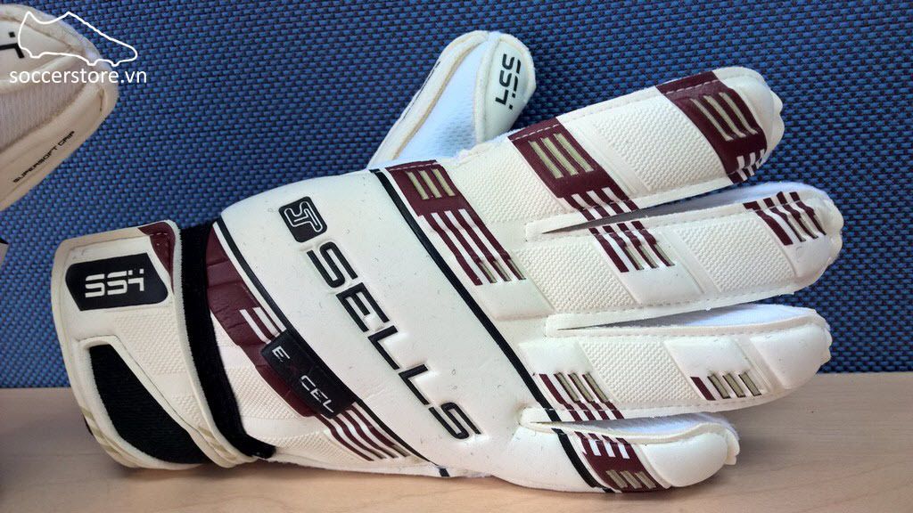 Sells Axis 360 Supersoft 4 Junior- White/Maroon GK Gloves
