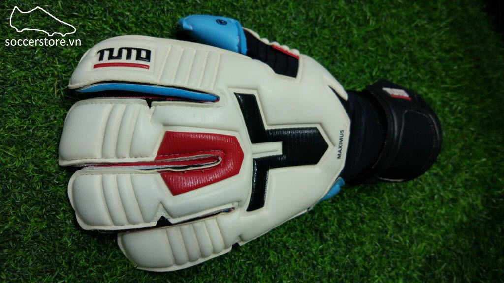 Tuto Maximus Aqua Shield- White/ Black/ Tuto Red GK Gloves