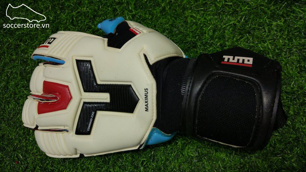 Tuto Maximus Aqua Shield- White/ Black/ Tuto Red GK Gloves