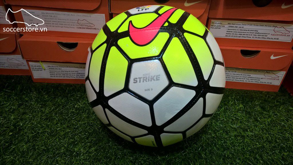 Bóng Nike Strike LFP Vis Yellow- Total Orange- Violet SC2732 100