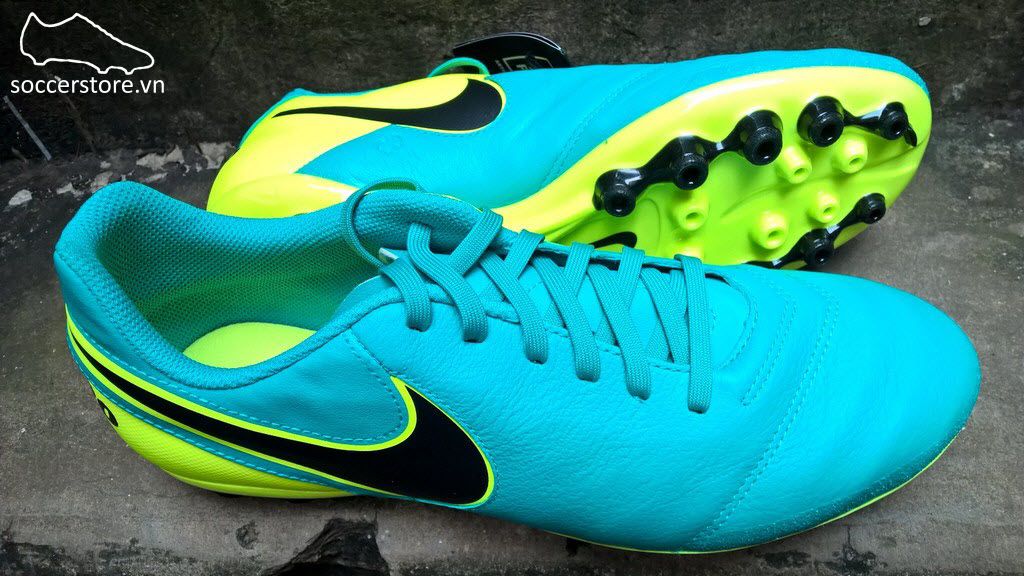 Nike Tiempo Genio II AG-R- Clear Jade/ Black/ Volt 819711-307