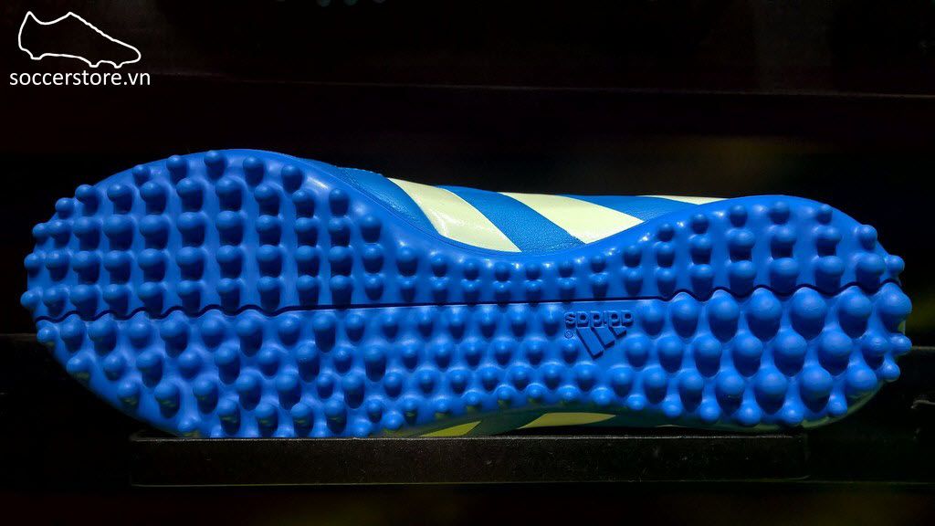 Adidas Ace 16.3 TF Leather Shock Blue- Semi Solar Slime- White AQ2064