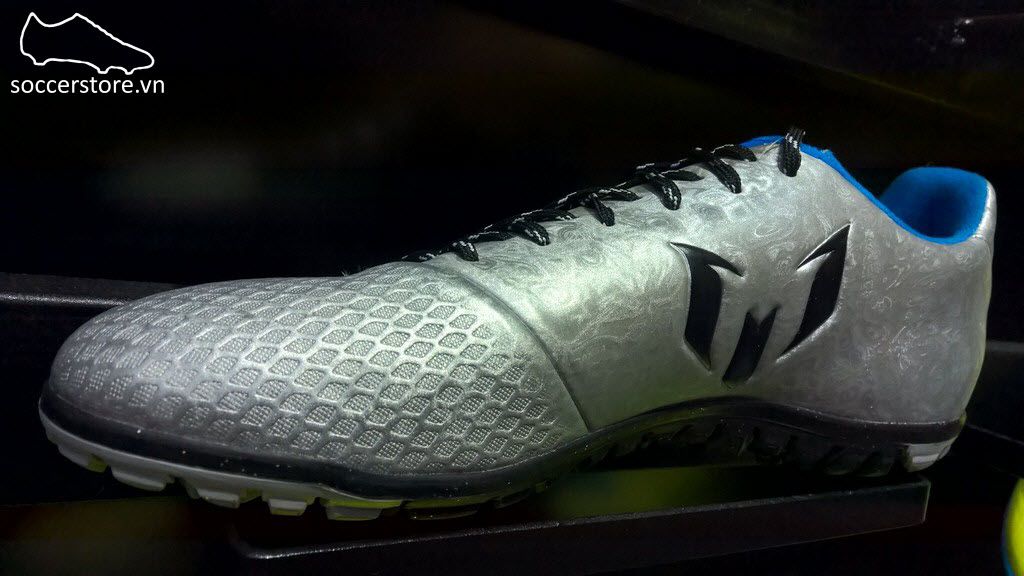 Adidas Messi 16.3 TF- Silver Metallic/ Core Black/ Shock Blue S79642