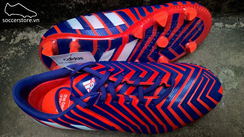 Adidas Predator Instinct FG Kids- Solar Red/ White/ Night Flash B35454