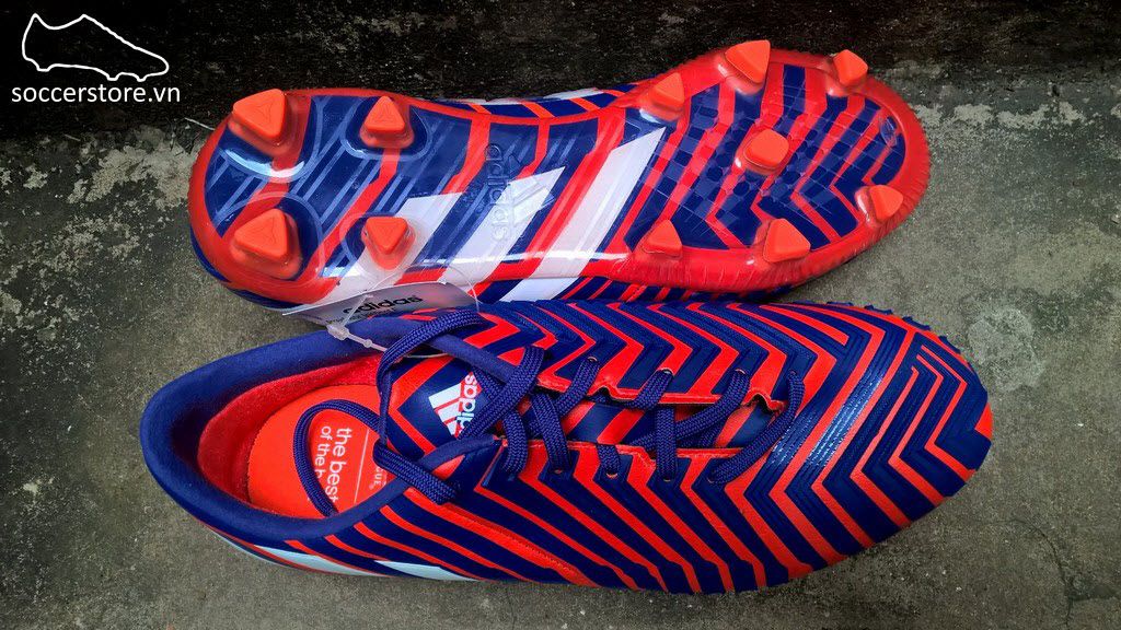 Adidas Predator Instinct FG Kids- Solar Red/ White/ Night Flash B35454