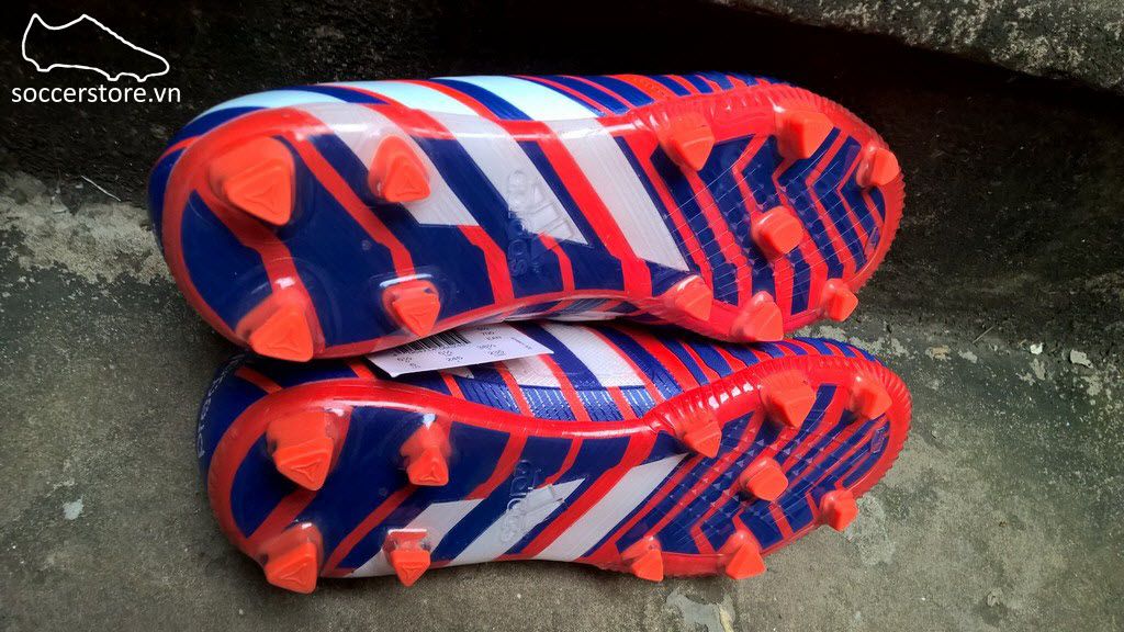 Adidas Predator Instinct FG Kids- Solar Red/ White/ Night Flash B35454