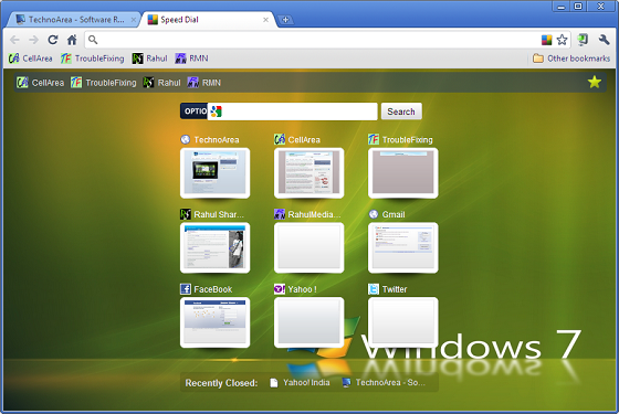 google chrome wallpaper themes. Google Chrome quot;Speed Dialquot;
