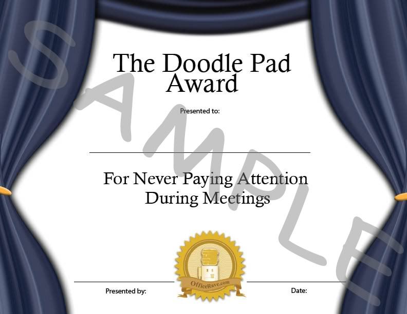 funny employee awards. doodle.jpg Funny Awards: The