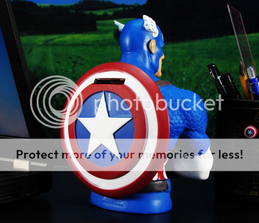   SPIDER MAN CAPTAIN AMERICA FIGURE MODEL PIGGY BANK A159_A170  