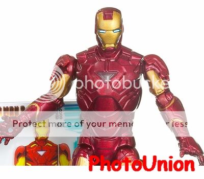 Hasbro Iron Man 2 Mark VI POWER UP GLOW Marvel Universe Figure Model