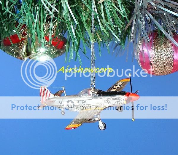 Decoration Ornament Home Party Christmas WW2 USA vs German Fighter Z