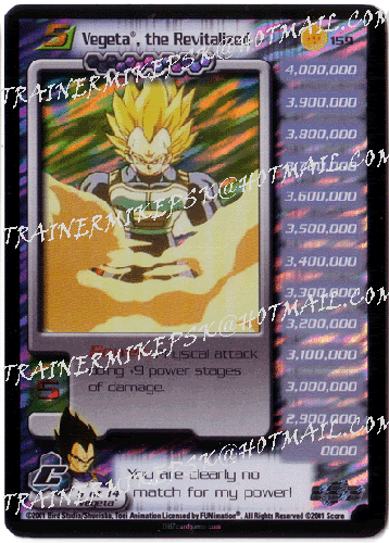 SUPER ANDROID 17, THE INDESTRUCTIBLE LEVEL 5   FOIL VEGETA THE 