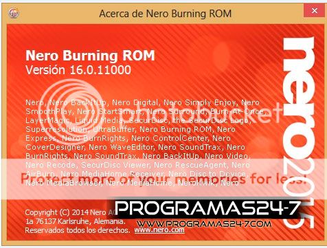 Nero Burning ROM 2015 v16.0.01600