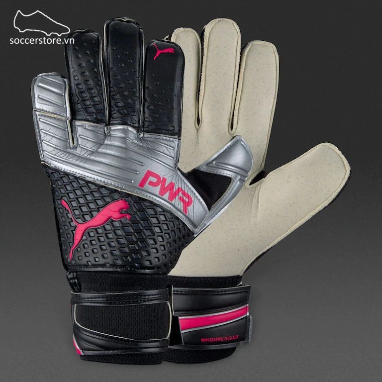 Puma evoPOWER Vigor Grip 2.3 RC - Puma Black/ Silver/ Plasma Pink GK Gloves 041449-01