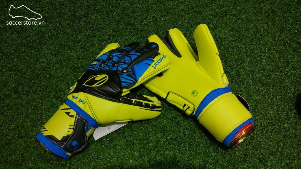 Uhlsport Speed Up Absolutegrip HN- Lite Fluo Yellow/ Black/ Hydro Blue 1011012-01