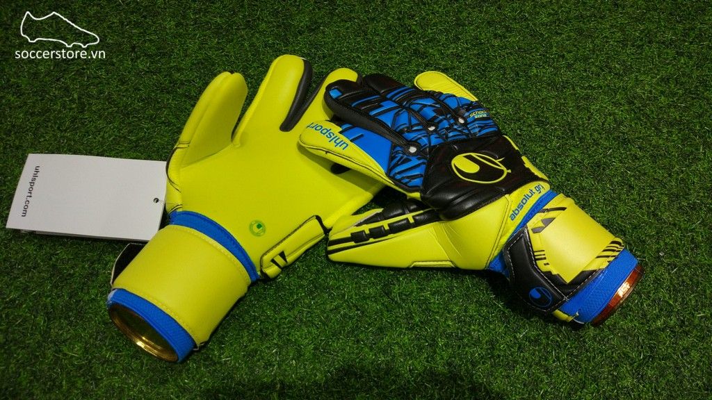 Uhlsport Speed Up Absolutegrip HN- Lite Fluo Yellow/ Black/ Hydro Blue 1011012-01