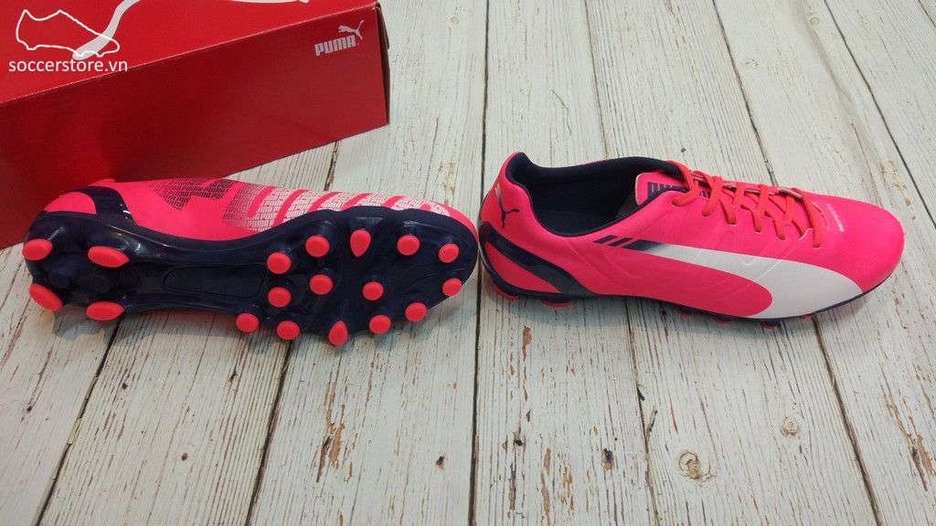 Puma evoSPEED 4.3 AG - Pink/ Black/ White 103020-03