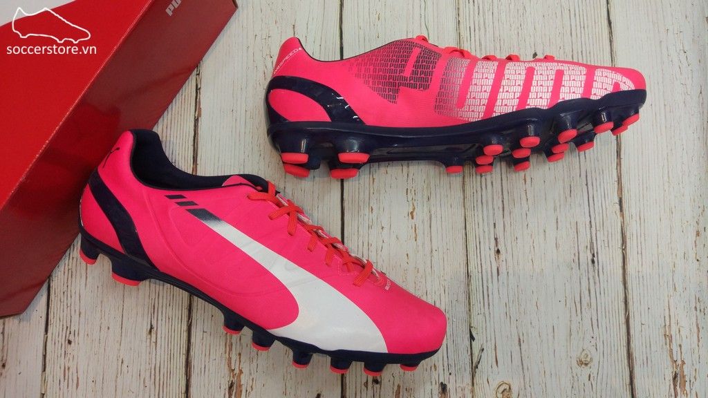 Puma evoSPEED 4.3 AG - Pink/ Black/ White 103020-03