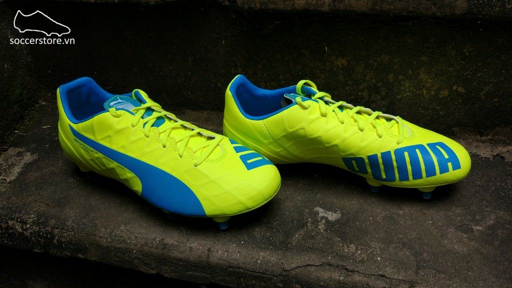 Puma evoSPEED 4.4 SG- Safety Yellow/ Atomic Blue/ White 103270-02