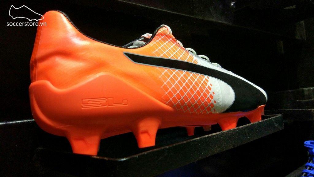 Puma evoSPEED 1.5 FG- White/ Black/ Orange 103597-05